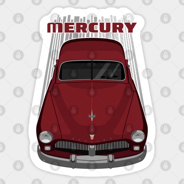 Mercury Coupe 1949 - Maroon Sticker by V8social